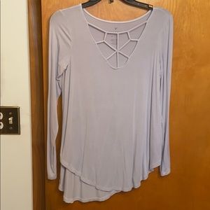 Long sleeve with open front